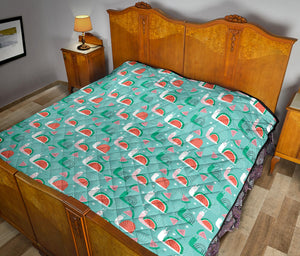 Snail Pattern Print Design 01 Premium Quilt