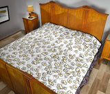 Popcorn Pattern Print Design 04 Premium Quilt