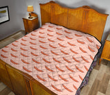 Sausage Pattern Print Design 01 Premium Quilt