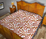 Sausage Pattern Print Design 05 Premium Quilt