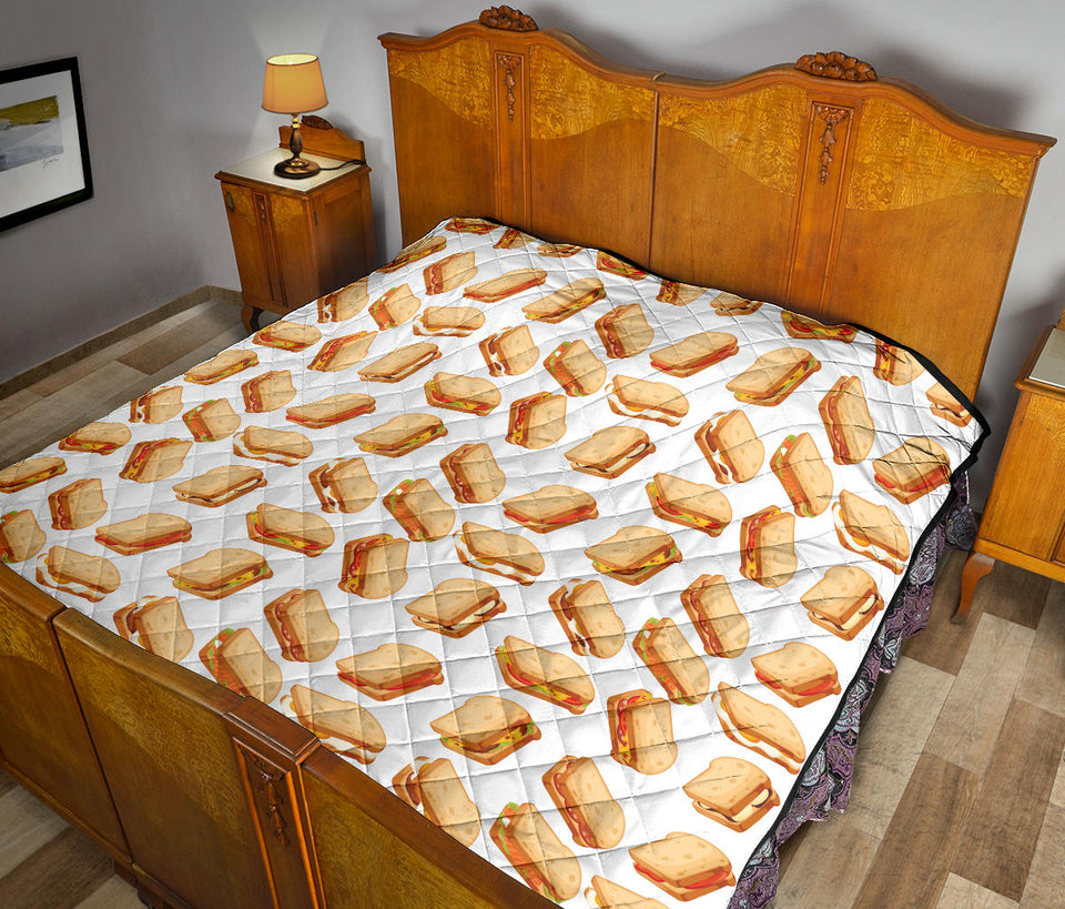 Sandwich Pattern Print Design 01 Premium Quilt