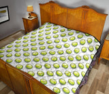 Tennis Pattern Print Design 05 Premium Quilt