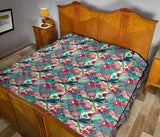 Tennis Pattern Print Design 01 Premium Quilt