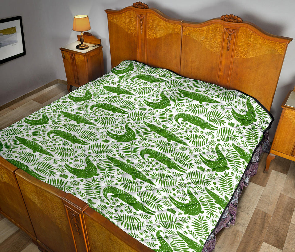 Crocodile Pattern Premium Quilt