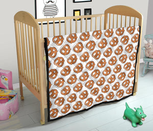 Pretzels Pattern Print Design 05 Premium Quilt