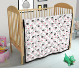 Ostrich Pattern Print Design 03 Premium Quilt