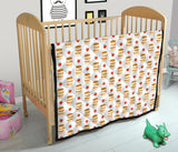 Pancake Pattern Print Design 02 Premium Quilt