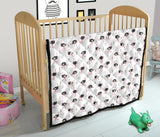 Ostrich Pattern Print Design 02 Premium Quilt