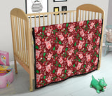 Pig Pattern Print Design 01 Premium Quilt