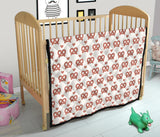 Pretzels Pattern Print Design 01 Premium Quilt