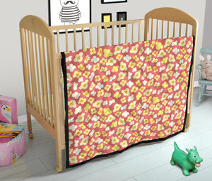 Popcorn Pattern Print Design 01 Premium Quilt