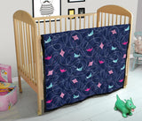 Stingray Pattern Print Design 05 Premium Quilt