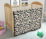 Popcorn Pattern Print Design 02 Premium Quilt