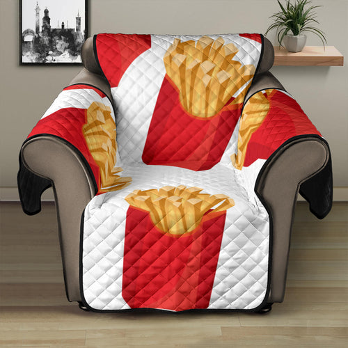 French Fries Theme Pattern Recliner Cover Protector