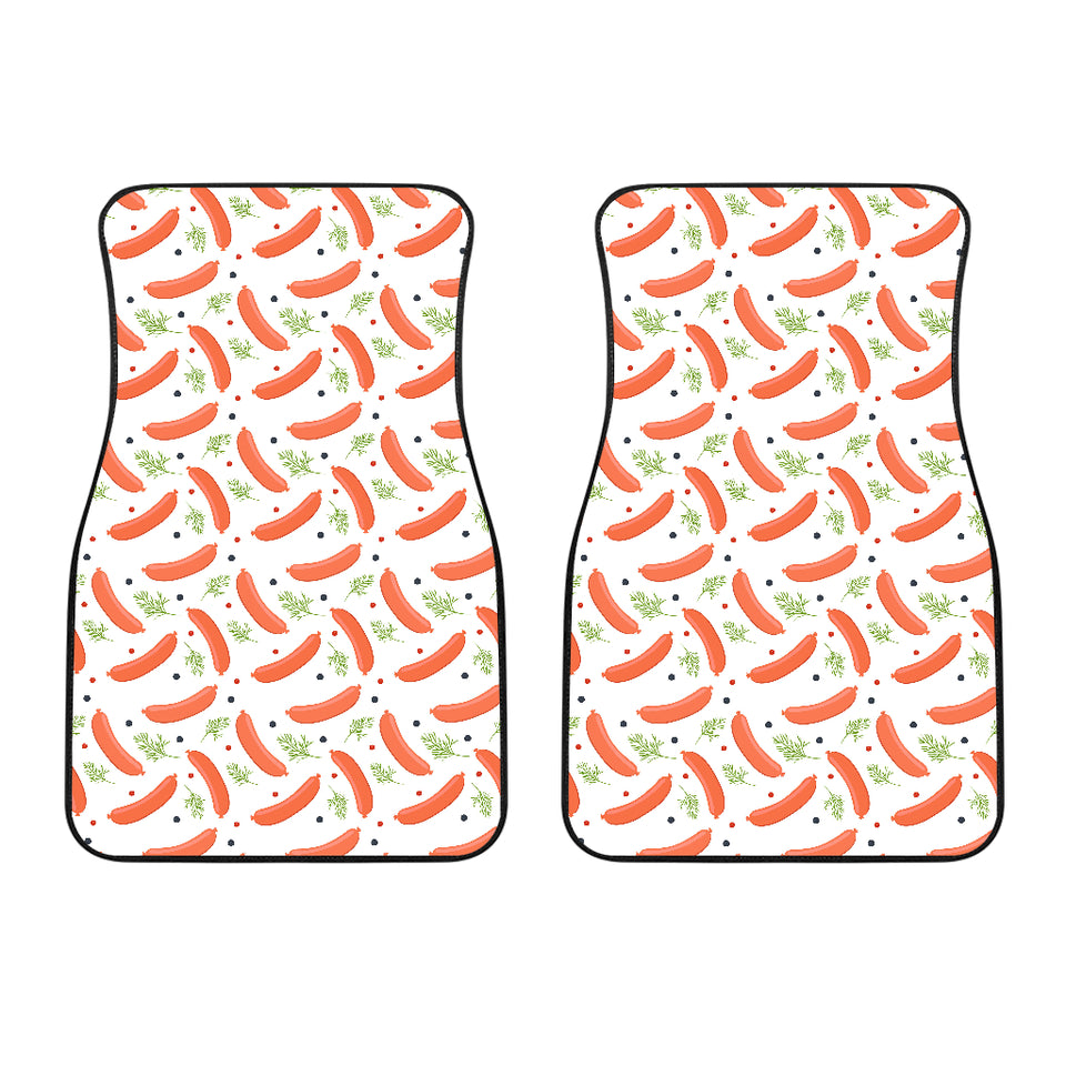 Sausage Pattern Print Design 03 Front Car Mats