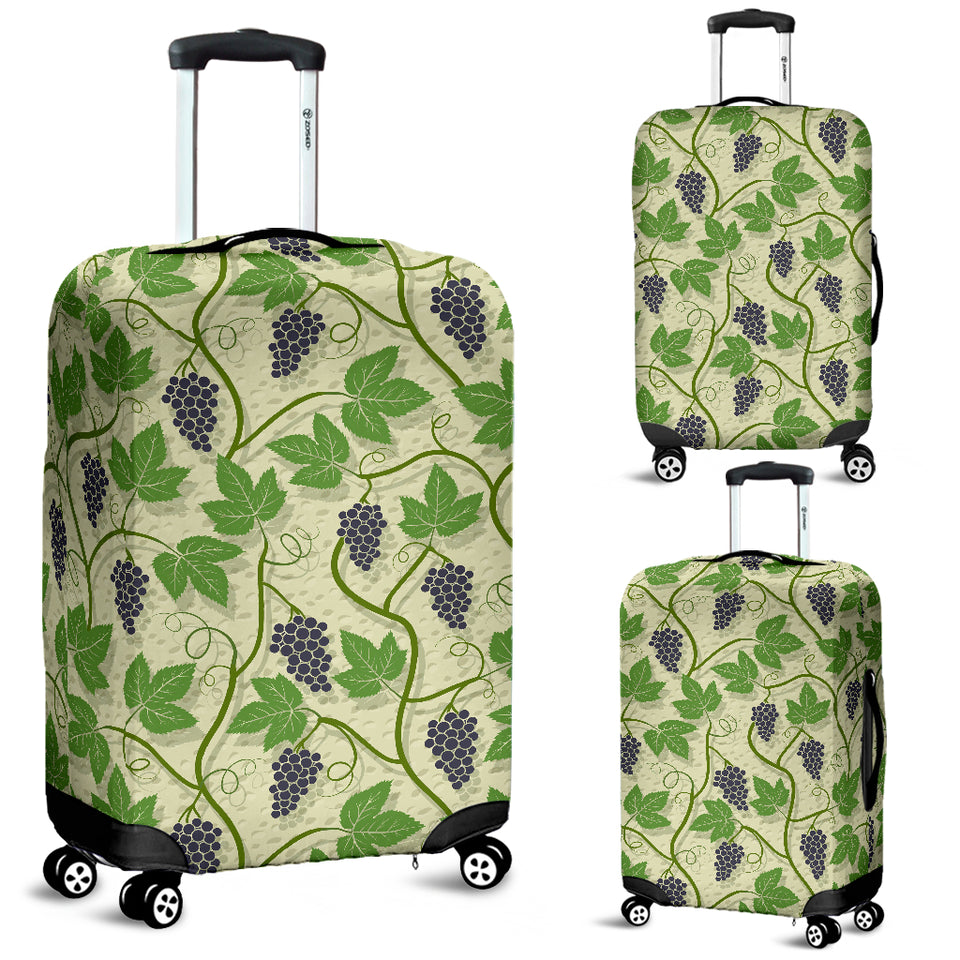 Grape Leaves Pattern Luggage Covers