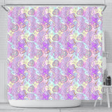 Unicorn Heart Pattern Shower Curtain Fulfilled In US