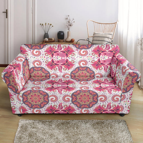 Indian Pattern Loveseat Couch Slipcover