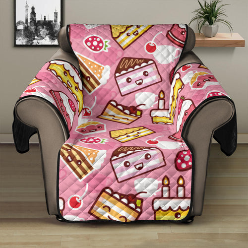 Cake Pattern Background Recliner Cover Protector