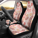 Pink Camel Leaves Pattern Universal Fit Car Seat Covers