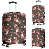 Fox Tribal Nut Pattern Luggage Covers