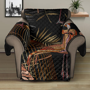 Flamingo Pattern Background Recliner Cover Protector