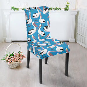 Pelican Pattern Print Design 04 Dining Chair Slipcover