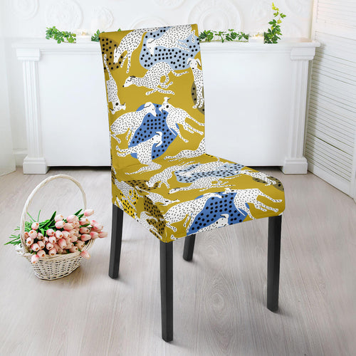 Greyhound Pattern Print Design 02 Dining Chair Slipcover