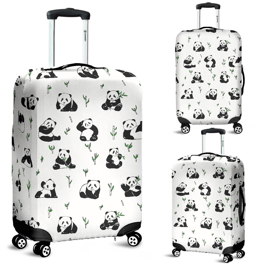Panda Pattern Background Luggage Covers