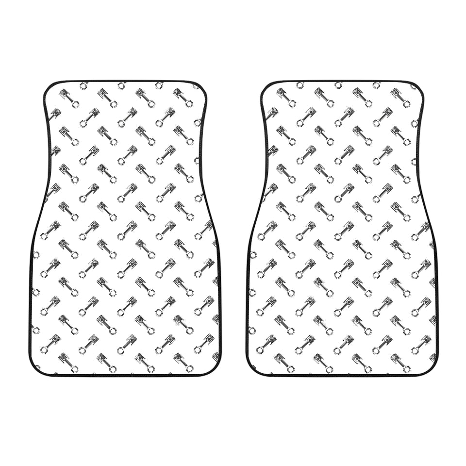 Engine Piston Pattern Print Design 02 Front Car Mats