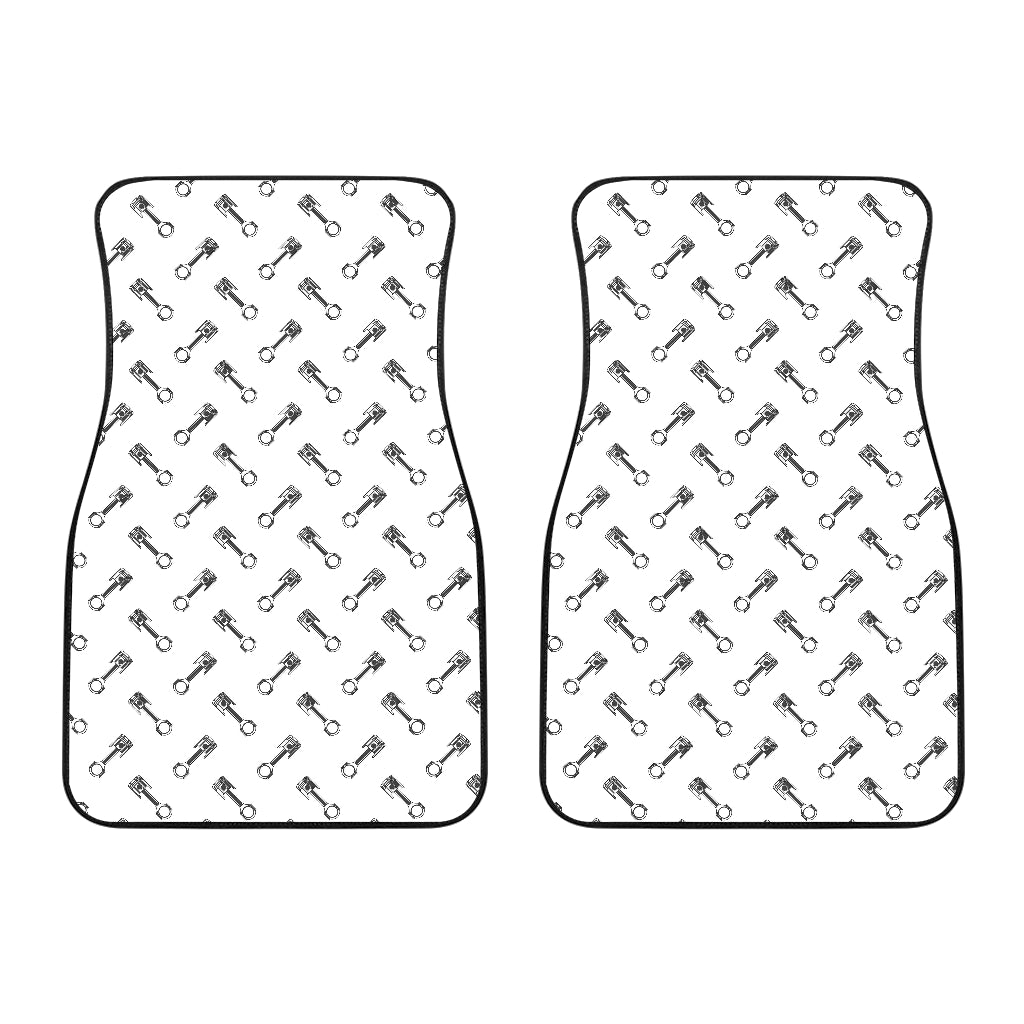 Engine Piston Pattern Print Design 02 Front Car Mats