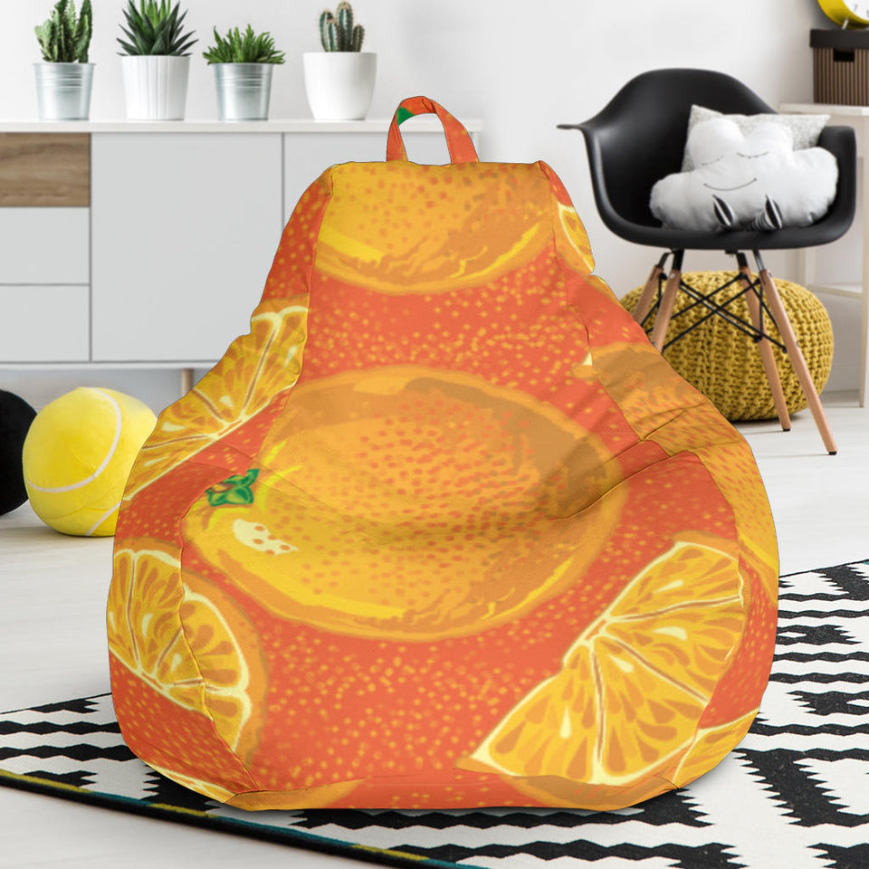 Orange Pattern background Bean Bag Cover