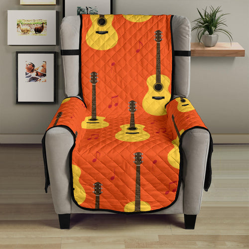 Classice Guitar Music Pattern Chair Cover Protector