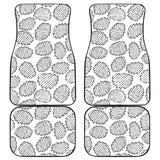 Potato Chips Pattern Print Design 03 Front and Back Car Mats