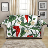 Chili Leaves Flower Pattern Loveseat Couch Cover Protector