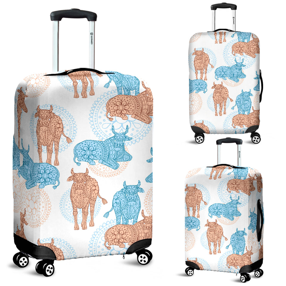 Cow Tribal Pattern Luggage Covers