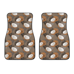 Coconut Pattern Print Design 02 Front Car Mats