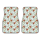 Squirrel Pattern Print Design 02 Front Car Mats