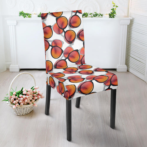 Sun Glasses Pattern Print Design 01 Dining Chair Slipcover