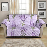 Lavender Pattern Background Loveseat Couch Cover Protector