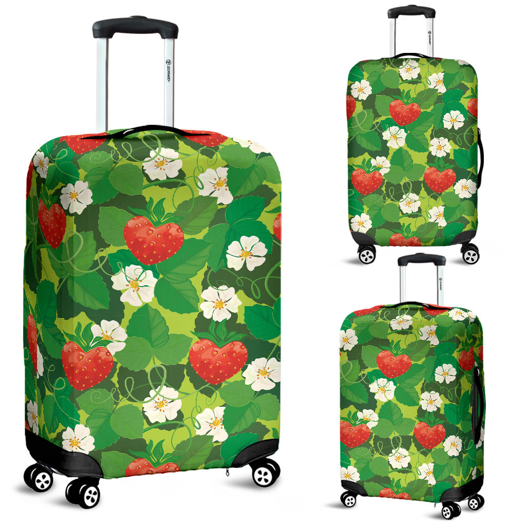Strawberry Leaves Pattern Luggage Covers