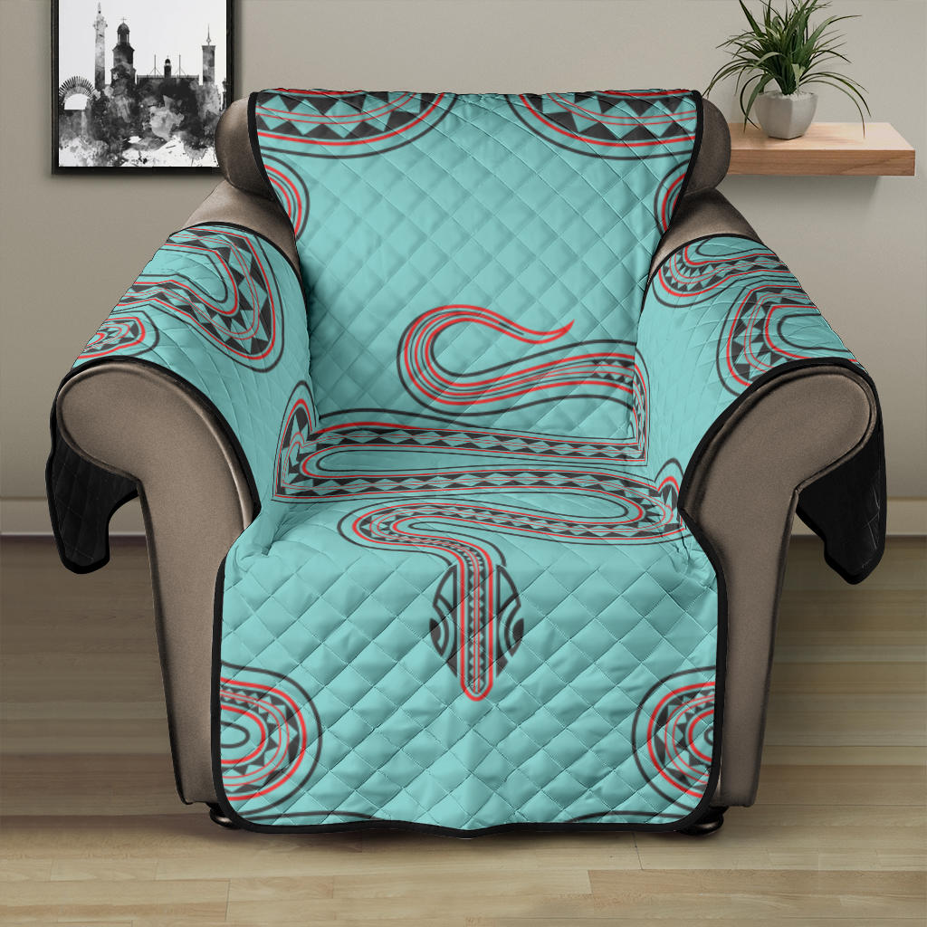 Snake Tribal Pattern Recliner Cover Protector