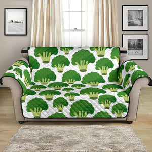 Broccoli Pattern Background Loveseat Couch Cover Protector