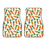 Carrot Pattern Print Design 05 Front Car Mats