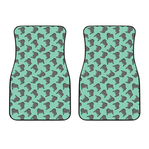 Piano Pattern Print Design 04 Front Car Mats