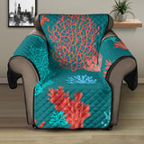 Coral Reef Pattern Print Design 04 Recliner Cover Protector
