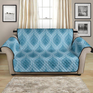Blue Flame Fire Pattern Loveseat Couch Cover Protector