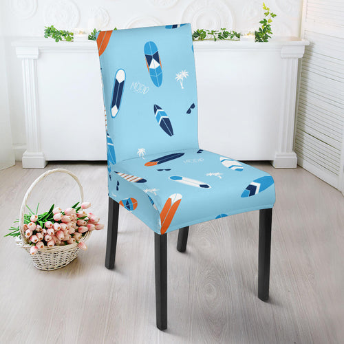 Surfboard Pattern Print Design 05 Dining Chair Slipcover