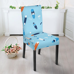 Surfboard Pattern Print Design 05 Dining Chair Slipcover