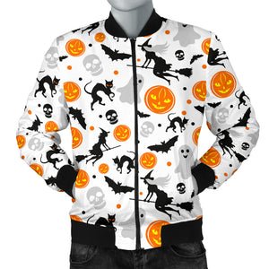 Halloween Pattern Men Bomber Jacket